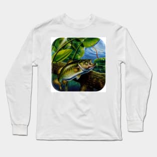 Fresh Bass Fish Under The River Long Sleeve T-Shirt